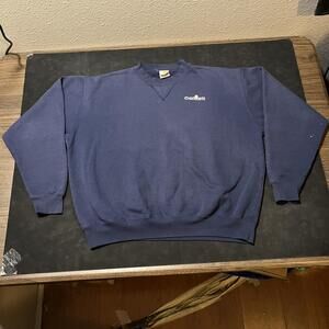 Vintage Carhartt Sweatshirt Crewneck Single V Heavyweight Fleece Logo Workwear